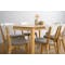 Charmant Dining Table 1.1m in Natural, White with 4 Oslo Chairs in White - 2