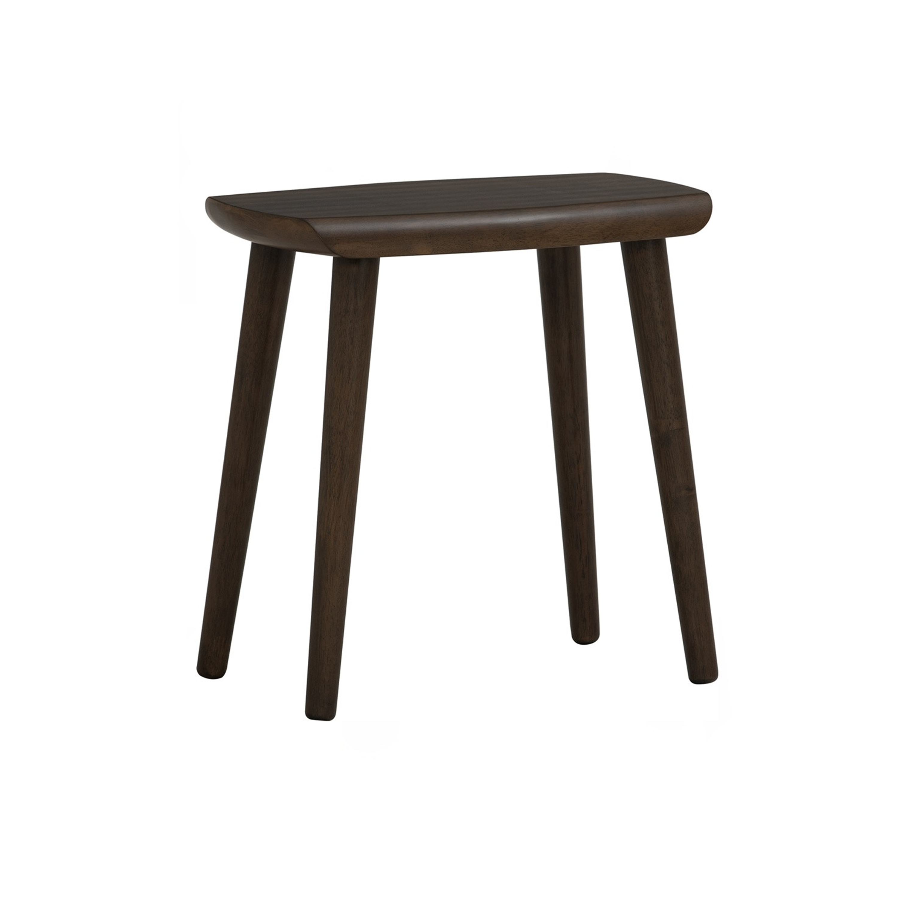 Auna Solid Wood Stool - Smoked Oak