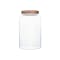 EVERYDAY Wide Glass Jar with Wooden Lid (Set of 2) - 6