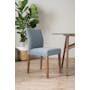 Ladee Dining Chair - Cocoa, Steel Blue - 2