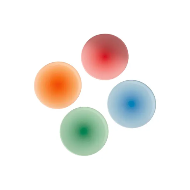 Gradient Round Acrylic Coasters (Set of 4) - 1