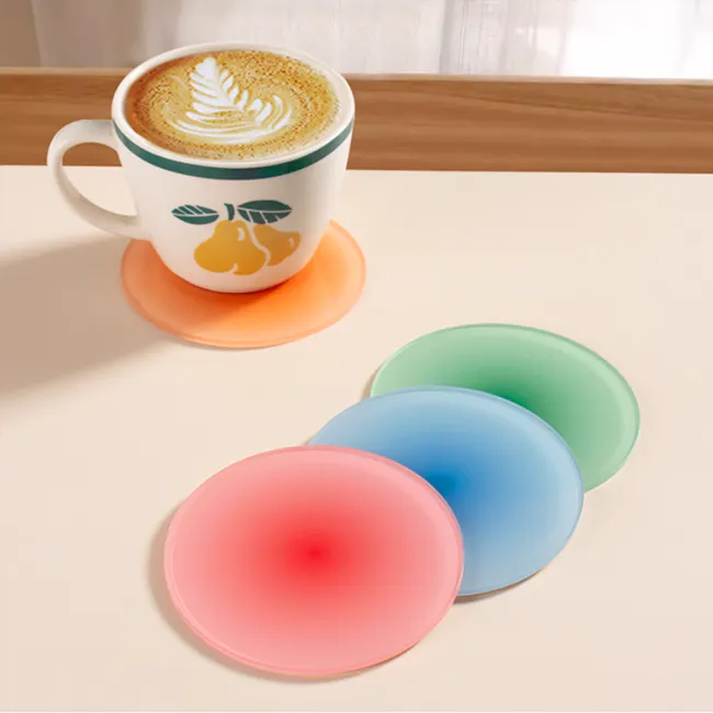 Gradient Round Acrylic Coasters (Set of 4) - 10
