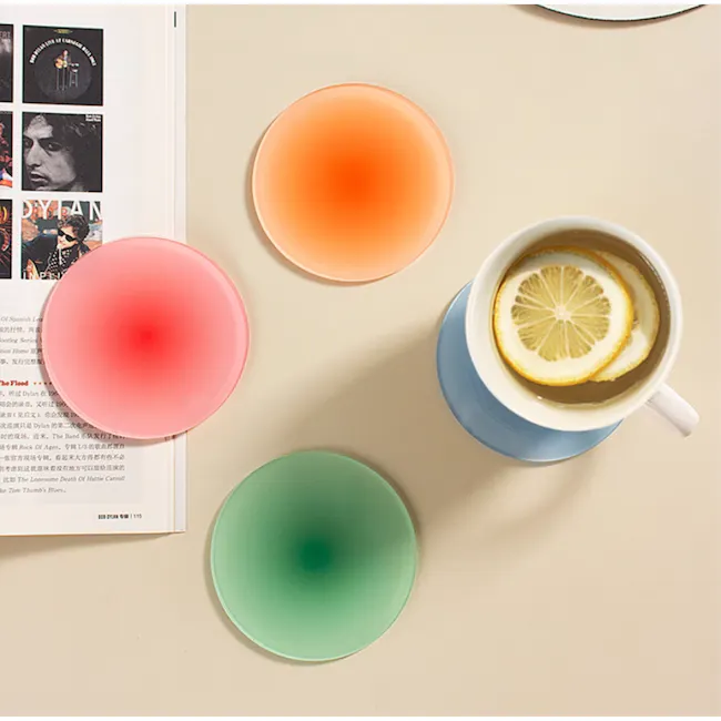 Gradient Round Acrylic Coasters (Set of 4) - 9