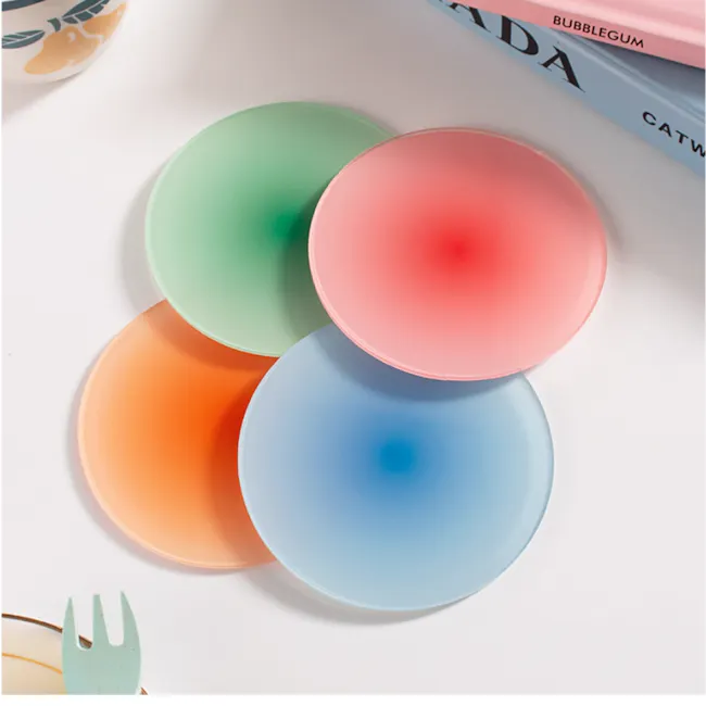 Gradient Round Acrylic Coasters (Set of 4) - 2
