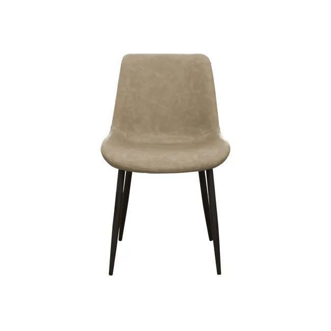 (As-is) Herman Dining Chair - Light Taupe (Faux Leather) - 1 - 9