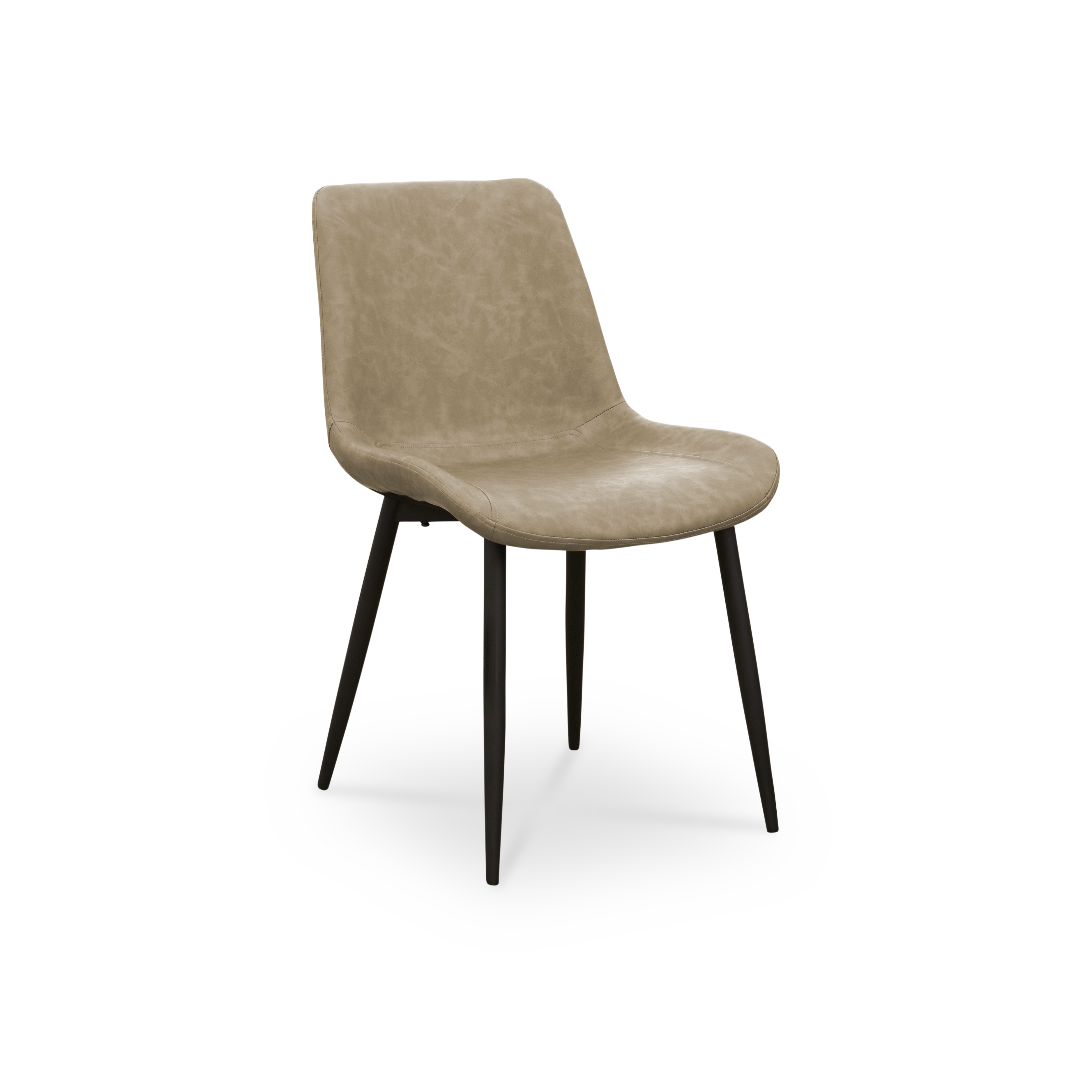 Herman Dining Chair - Light Taupe (Faux Leather)