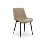 Herman Dining Chair - Light Taupe (Faux Leather) - 0