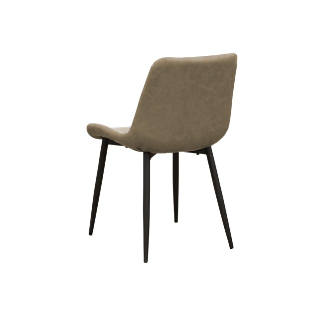 Herman Dining Chair - Light Taupe (Faux Leather) - 4