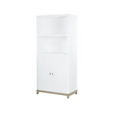 Flo Tall Shelf Storage Cabinet - Snow