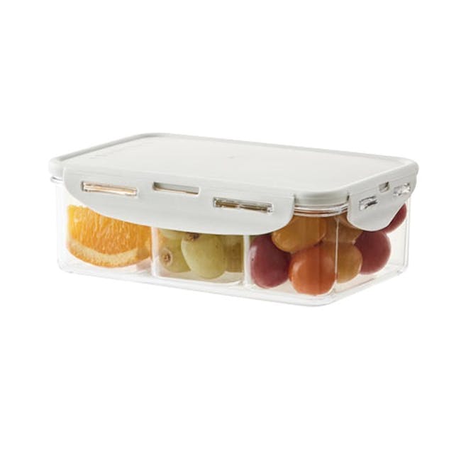 LocknLock Bisfree Stackable Airtight Food Container with Divider 1L - 1