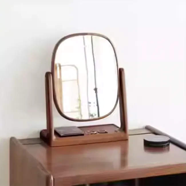 Lisa Vanity Mirror (2 Sizes) - Walnut - 5