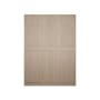 Lucca 3 Door Wardrobe 5 - Graphite Linen, Herringbone Oak - 4