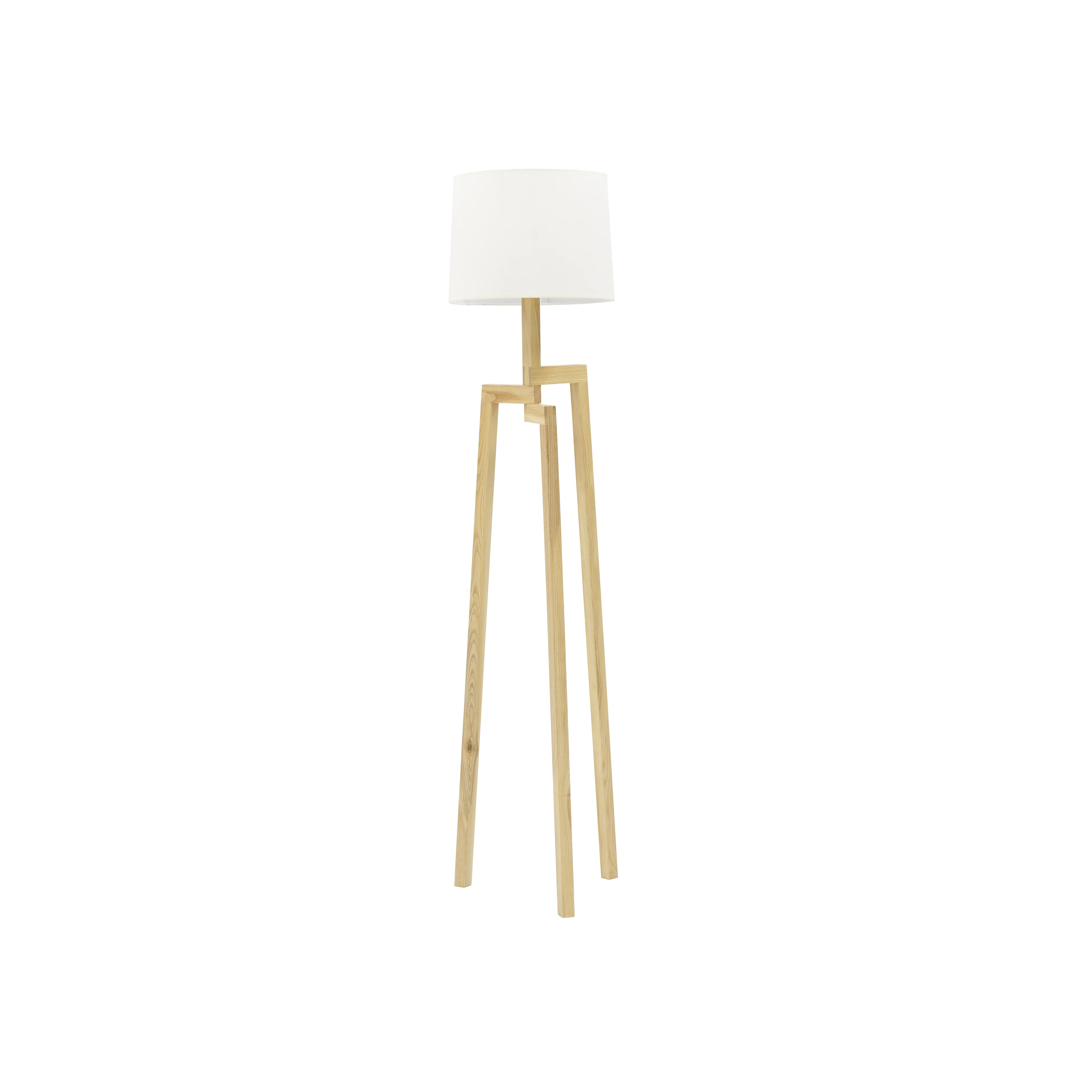 white pedestal lamp