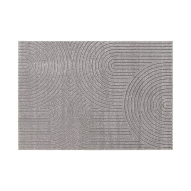 Cocoon High Pile Rug - Grey Arches (2 Sizes) - 0