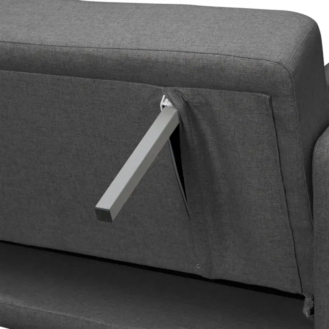 Landon 3 Seater Sofa Bed - Charcoal Grey - 9