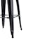 Bartel Counter Stool with Wooden Seat - Black, Walnut - 3