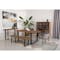 Maeve Dining Table 2m with 4 Dakota Dining Armchairs in Navy and Grey - 13