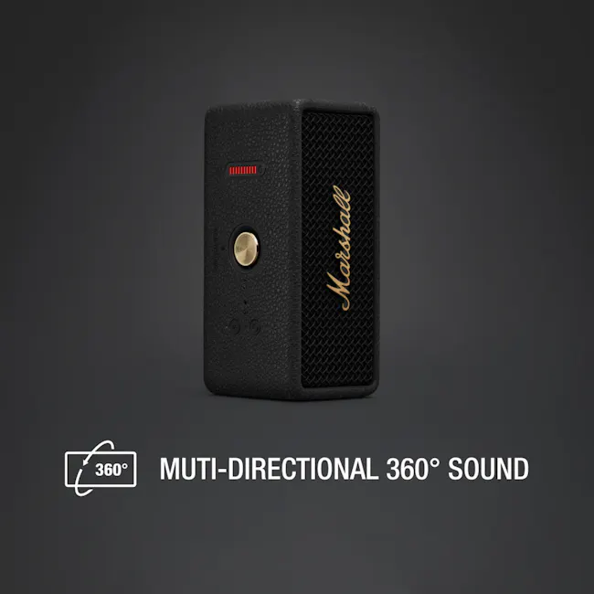 Marshall Emberton III - Black - 4 - 360-degree sound, directional audio, multi-directional sound, high-quality sound, audio
