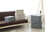 Leonard Fabric Storage Box - Light Grey - Medium - 2