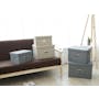 Leonard Fabric Storage Box - Light Grey - Medium - 2