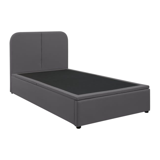 (As-is) Nolan Single Storage Bed - Hailstorm - 4 - 9