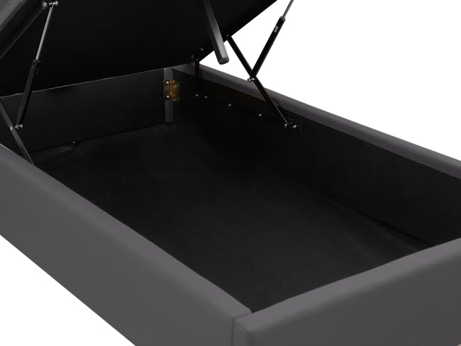 (As-is) Nolan Single Storage Bed - Hailstorm - 4 - 13