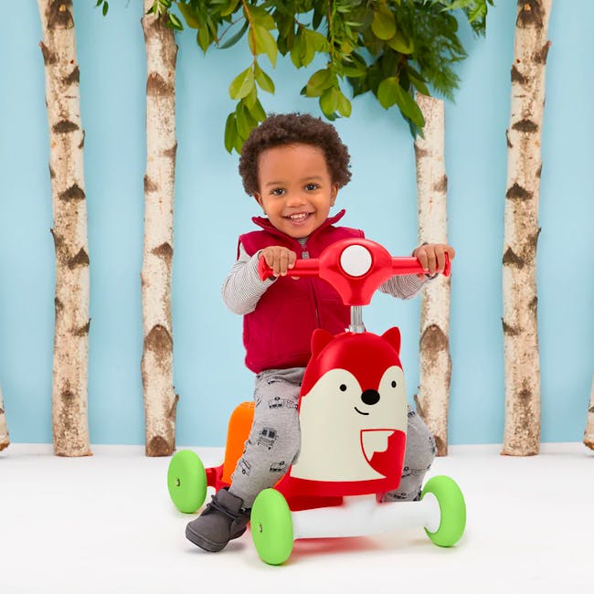 Skip Hop Zoo Ride On 3 in 1 Scooter - Fox - 7
