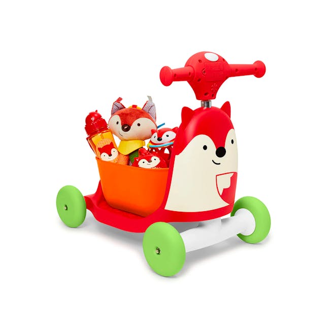 Skip Hop Zoo Ride On 3 in 1 Scooter - Fox - 1