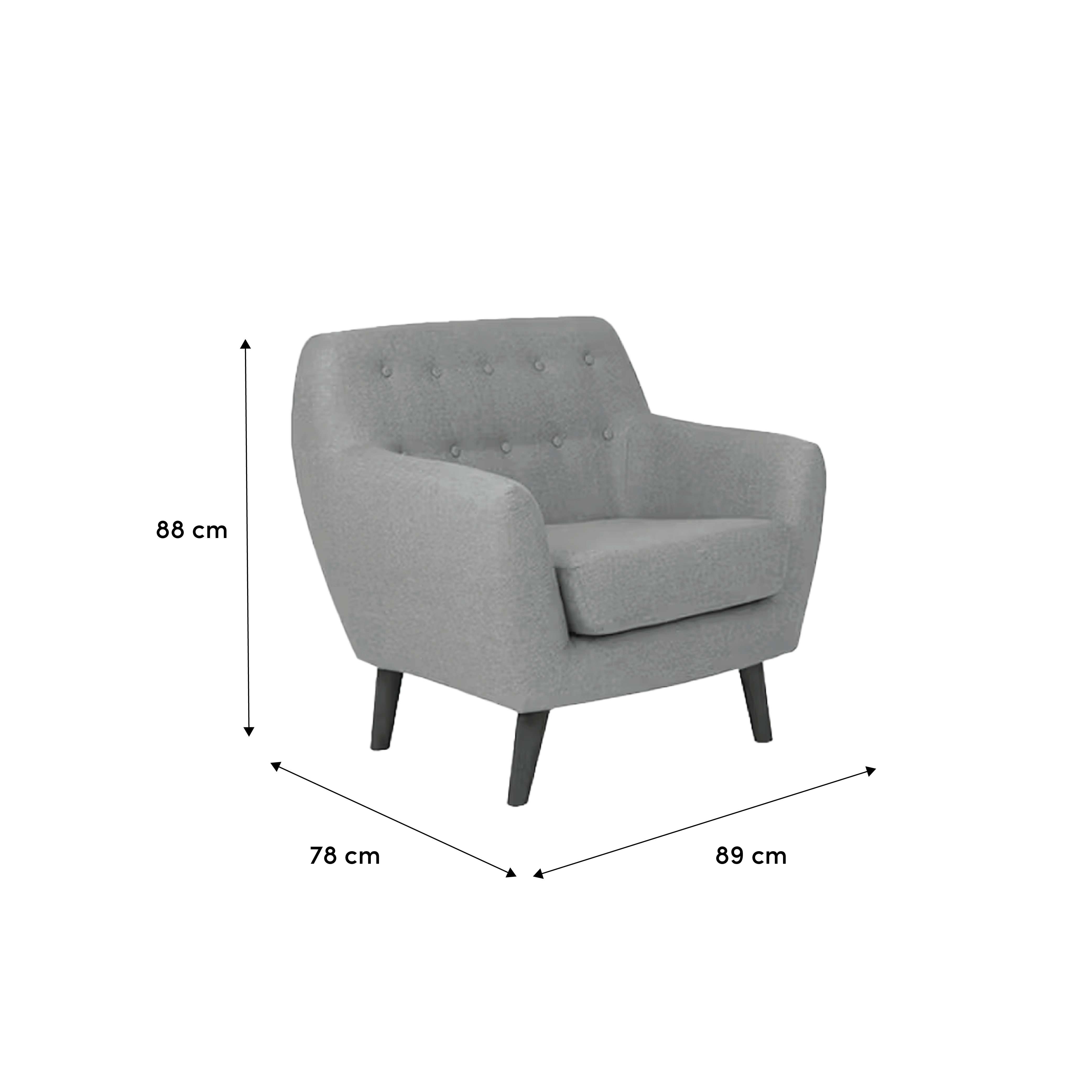 Emma Armchair Dusk Blue, Emma by Hipvan HipVan