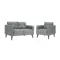 Bennett 2 Seater Sofa with Bennett Armchair - Gray Owl