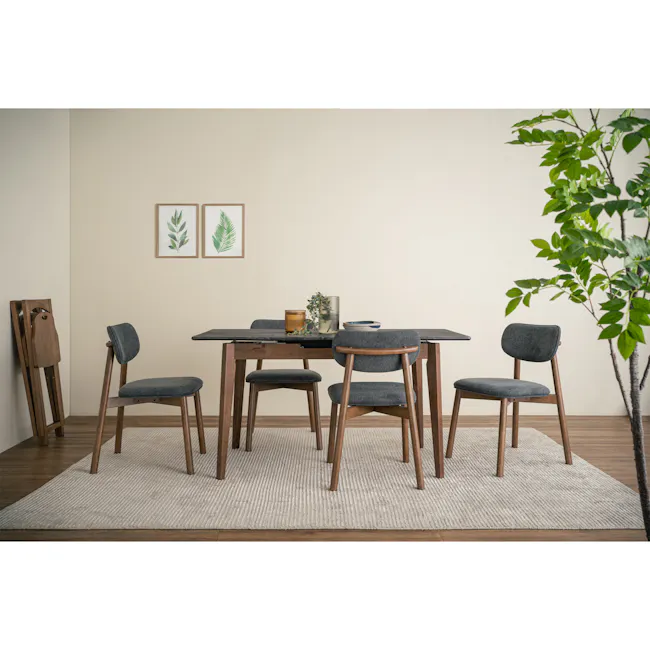 Lavon Dining Chair - Cocoa, Dark Grey - 10