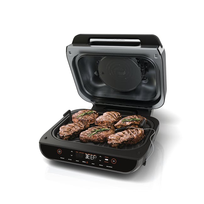 Ninja Foodi Smart XL Grill & Air Fryer - 8 - Electric grilling pan, stainless steel interior, digital display, preheat