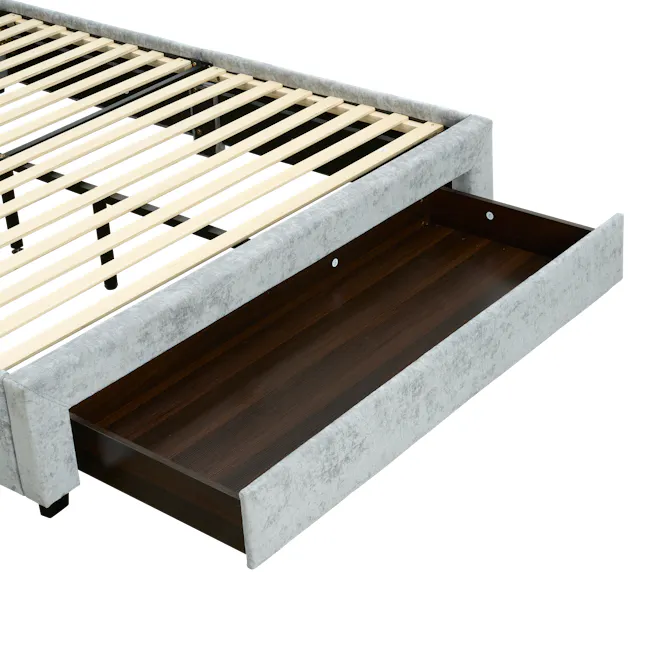 Delcie Drawer Queen Bed - Grey - 11