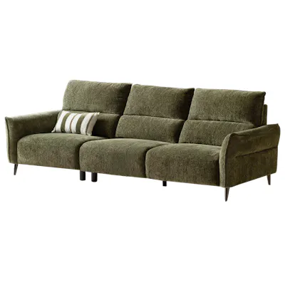 Billand 3 Seater Sofa - Olive Green (Fabric)