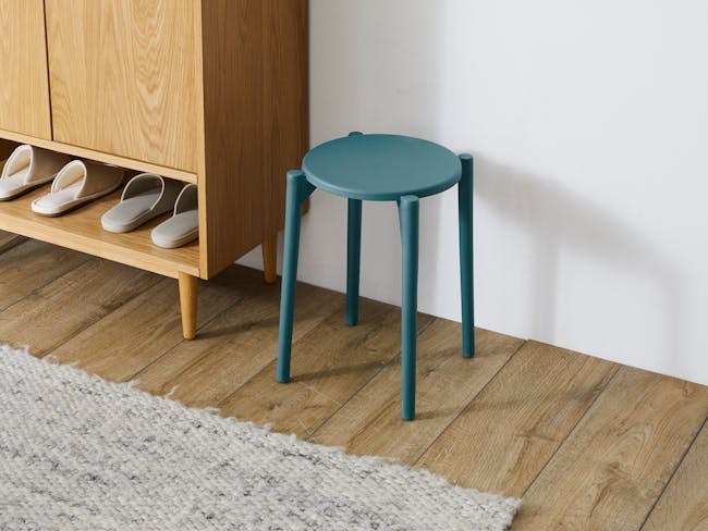Olly Pop Stackable Stool - Teal - 1