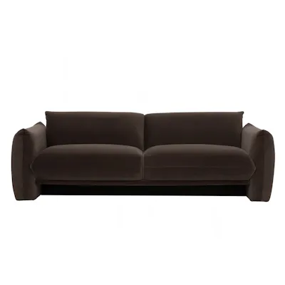 Hollyn 3 Seater Sofa - Chestnut Brown (Velvet)