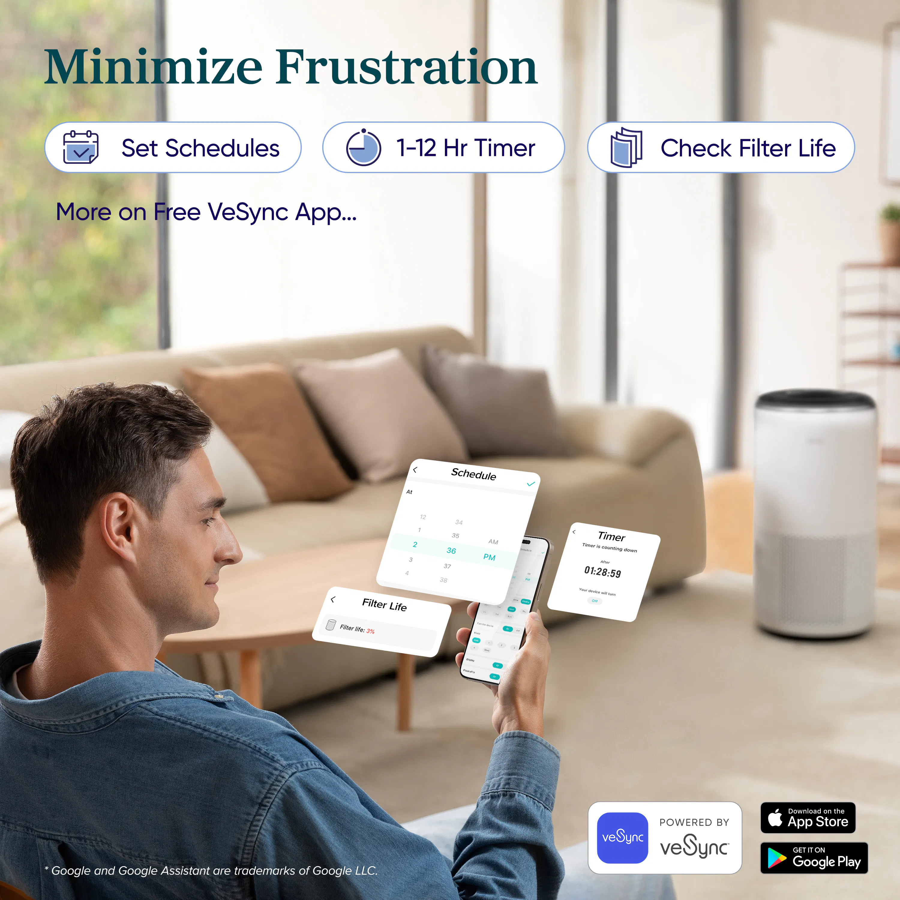 Levoit Core 400S Smart True HEPA Air Purifier - 9