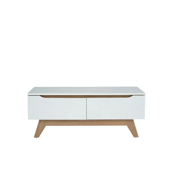 (As-is) Miah Coffee Table - Natural, White - 1