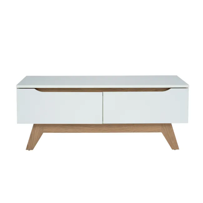 (As-is) Miah Coffee Table - Natural, White - 16