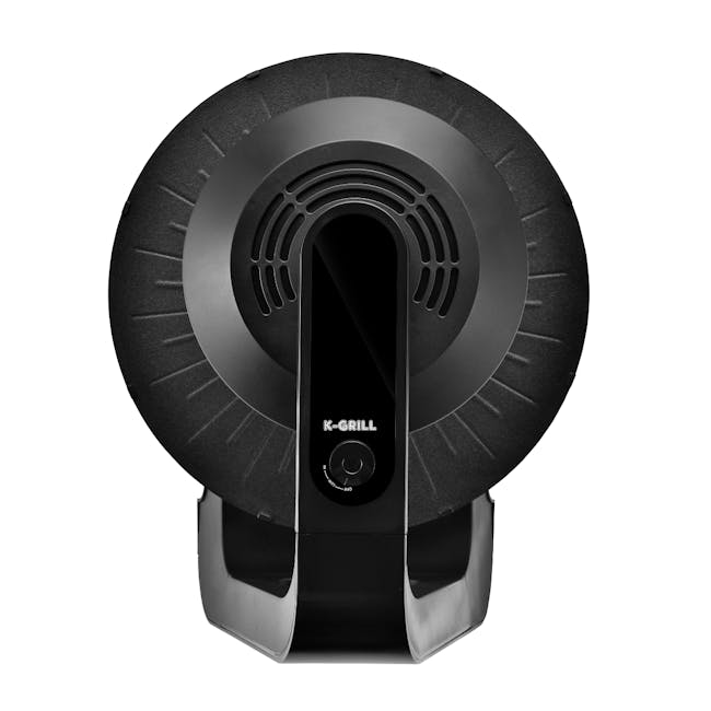 MORRIES Korean Smokeless Auto-Rotate Infrared BBQ Grill - 4 - Round, circular, ergonomic, textured, ergonomic design