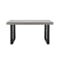 Titus Concrete Dining Table 1.6m with Titus Concrete Bench 1.6m and 2 Greta Chairs in Black - 3