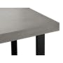 Titus Concrete Dining Table 1.6m with Titus Concrete Bench 1.4m and 2 Greta Chairs in Black - 5