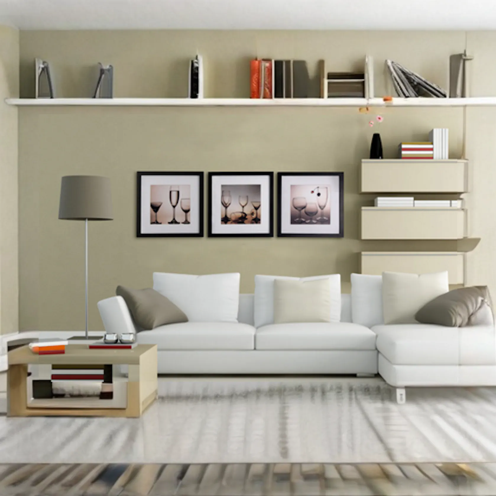 12-Inch Square Wooden Frame - White, Frames by HipVan | HipVan