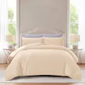 Hillcrest ComfyLux Solid 988TC Fitted Sheet Set - Clay (4 Sizes)