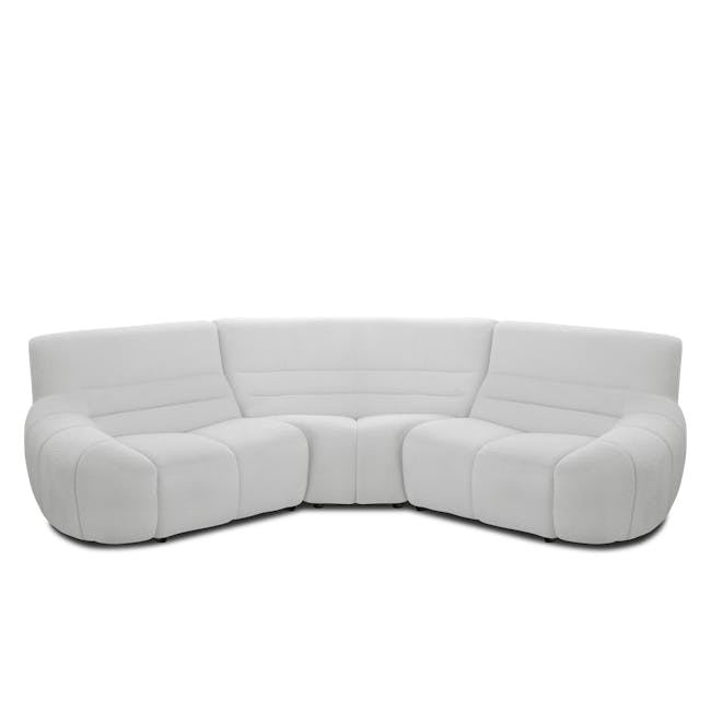 Tara Large Corner Sectional Extended Sofa - Grey - 22