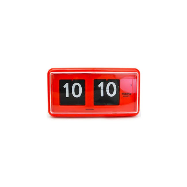 TWEMCO Table Clock - Red - 0