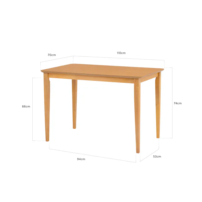 Charmant Dining Table 1.1m - Natural - 13 - Modern digital interface, User-friendly design, Interactive elements, Responsive