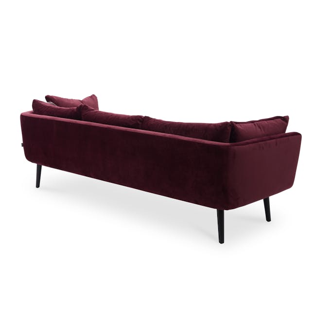 (As-is) Sable 3 Seater Sofa - Ruby (Velvet) - 1 - 13