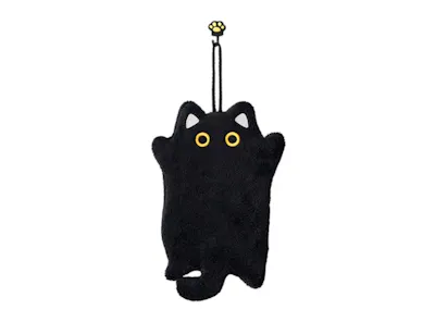 Black Cat Hand Drying Towel