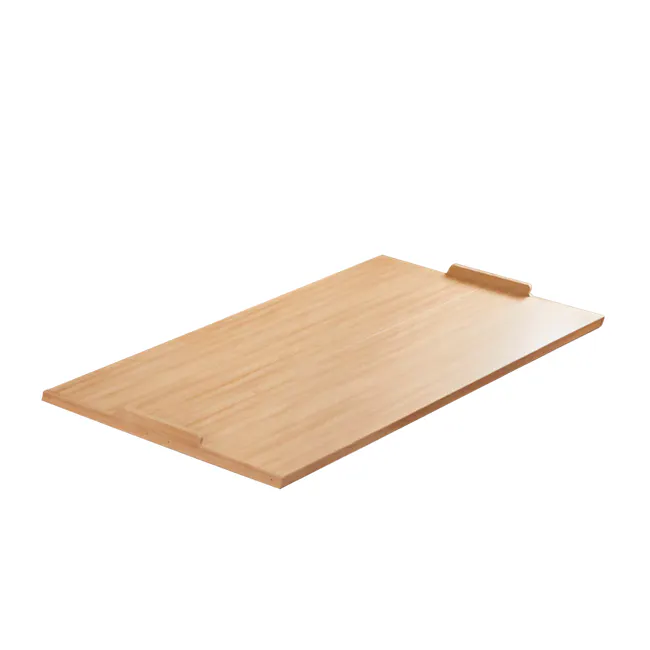 Akira Super Single Modular Floor Platform Bed - Oak - 1